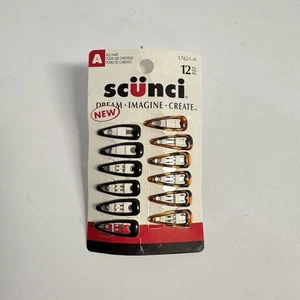 Vintage Scunci Hair Snap Clips, 12 Piece Mini Barrettes Little Girl Hair - Picture 1 of 4