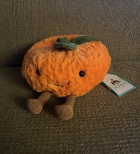 Jellycat AMUSEABLES CLEMENTINE New NWT Small Soft Plush Toy Orange Fruit Holiday - Picture 1 of 9