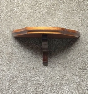 Vintage Wood Farmhouse/Country Wall Decor Shelf w/Plate Groove~10"L x 5"W x 4½"H - Picture 1 of 5