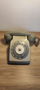 ☎️ Téléphone A Cadran Gris Vintage Socotel S63 70's - Zdjęcie 1 z 8
