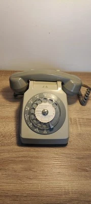 ☎️ Téléphone A Cadran Gris Vintage Socotel S63 70's - Photo 1/4