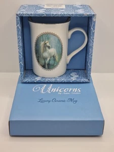 Unicorns By Anne Stokes Ceramic Mug Spirit Of Equinox Forrest Blue New In Box - Foto 1 di 11
