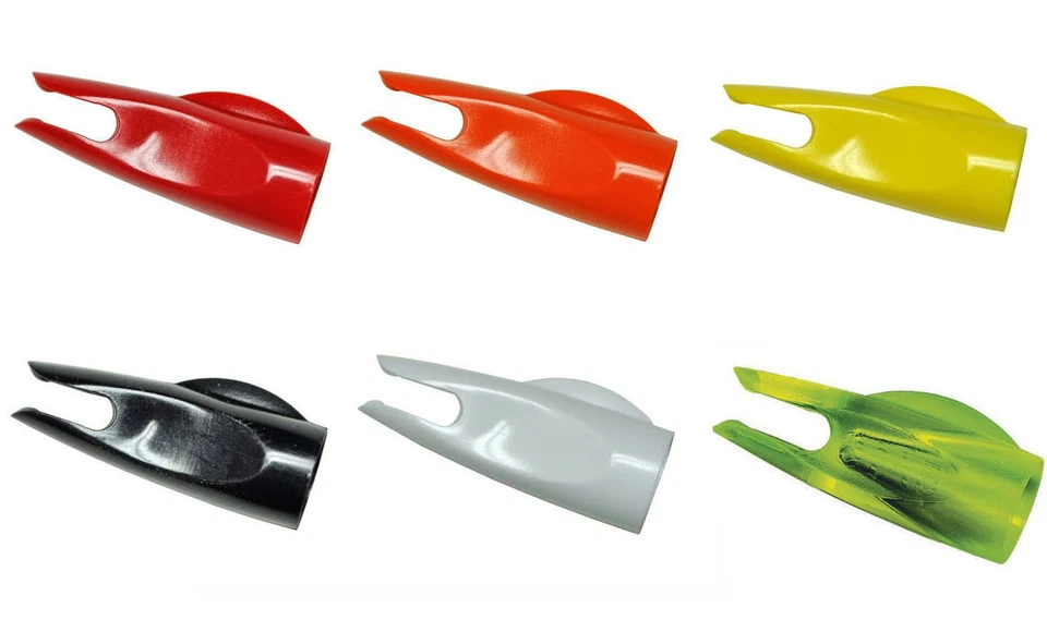 Bohning Classic Nock 25 Pack Wood Arrow 11/32" Black Orange Red White Yellow