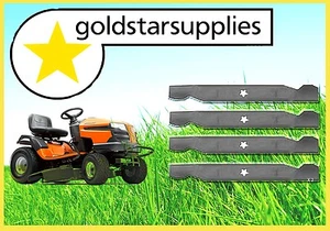 2 x sets of 38" HUSQVARNA ride-on mower BLADES - standard bar blades - Picture 1 of 1
