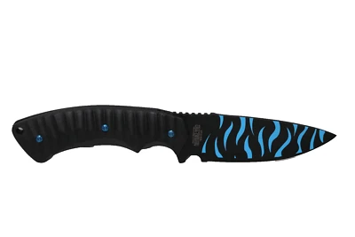 M-TECH MTech USA Outdoormesser Jagdmesser MT-20-64 Serie blaue Flamme inkl. Holster