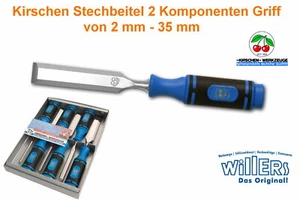 Kirschen Stechbeitel Typ 1008 - Größenauswahl von 2 mm - 35 mm - 2 K Griff - Top - Bild 1 von 3