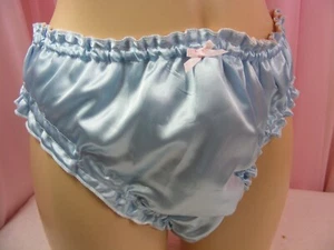 sissy pvc lined satin panties mens lingerie knickers all colours sizes inc plus - Picture 1 of 5