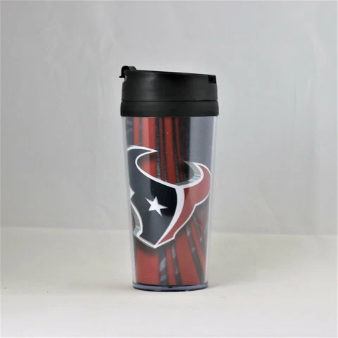 Houston Texans NFL Licensed Acrylic 16oz Tumbler Coffee Mug w/wrap Insert Cover