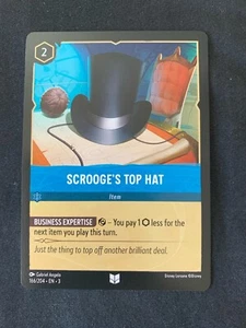 Scrooge's Top Hat Uncommon 166/204 Lorcana Into the Inklands NON-FOIL - Picture 1 of 1