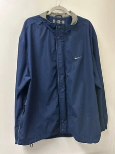 Vintage Nike Golf Jacket Zip Windbreaker Men’s XXL 2XL Navy Blue With Pockets - Picture 1 of 14