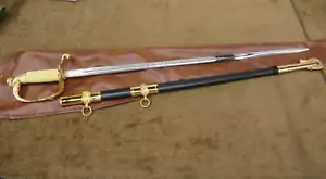 Original US Navy Officers Schwert 28"" Avantgarde Made in FRANCE LAMES USN mit Mängeln - Bild 1 von 24