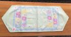Happy Easter 36" x 14" Quilted Table Runner Mint Green Pastel Easter Eggs