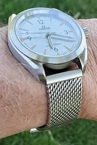 20 mm geflochtenes Edelstahl-Netzband für Omega Railmaster keine Zeit zum Sterben 007 - Bild 1 von 12