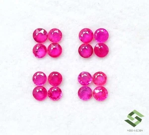 3.25MM Rubí Natural Corte Redondo Lote 16 Piezas 2.75 Cts Calibrado Loose Gemas - Picture 1 of 7