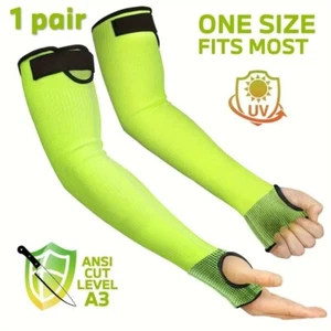 1 Pair Anti Cut Resistant Arm Sleeves for Men & Women, Cooling Gardening Sleeves - Picture 1 of 6