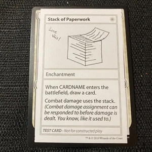 PILA DE PAPELEO - TARJETA DE PRUEBA DE REFUERZO MISTERIOSO - MTG Pack Fresco - Imagen 1 de 3