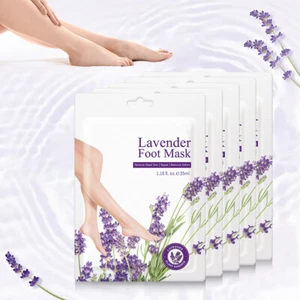 Foot Mask Baby Soft Feet Calluses Dead Dry Skin Cracked Heel Restore 5 Pairs - Picture 1 of 11