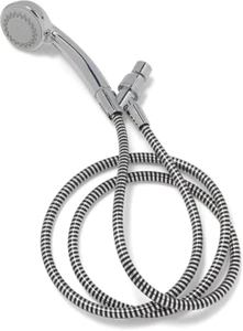 NUOVO! Medline Deluxe Soffione Doccia Portatile con 3 Funzioni Massaggio e Tubo da 7’, Cromato - Foto 1 di 11