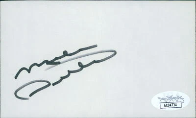 Mike Ditka Chicago Bears Signed 3x5 Index Card JSA Authenticated - Image 1 of 2