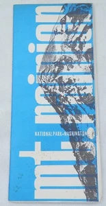 Mappa e guida turistica vintage Mt Rainier Parco Nazionale c.1966 Stato di Washington - Foto 1 di 4