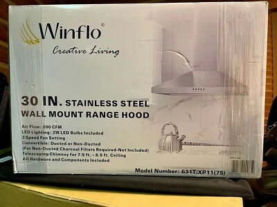 exaustor de ventilação cozinha 30 aço inoxidável - Imagem 1 de 4