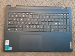 Genuine Lenovo Flex 3 Chromebook 15IJL7 15.6 Palmrest Keyboard Touchpad Blue - Picture 1 of 6