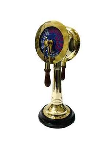 Nautical Style Ship's Engine Order Telegraph Brass and Wood Decorative Maritime - Picture 1 of 1