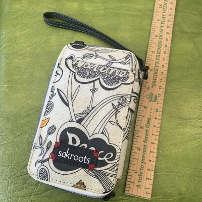 Sakroots By Sak White Peace Print Accordian Wallet Nature Phone Case - Image 1 of 4