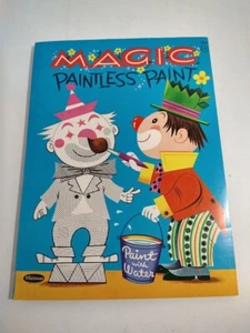1961 VINTAGE COLORING BOOKS PAINTLESS PAINT Whitman - Imagen 1 de 5