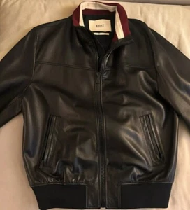 Bally mens leather jacket Size 56 (Original Price $1500) - Picture 1 of 7