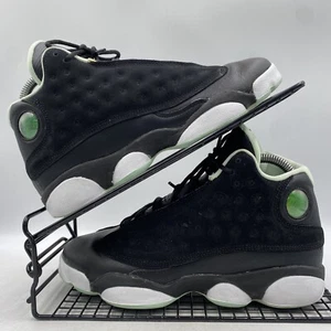 Nike Air Jordan 13 Retro Black Mint Trainers Size UK 5 Womens Gym High Top Green - Picture 1 of 8