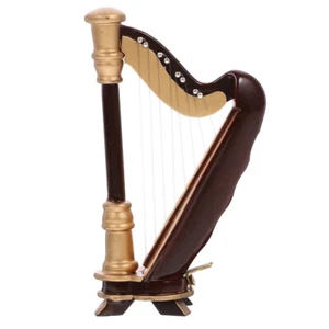 Harp Model Accessories Musical Instruments Ornaments Desktop Child - Picture 1 of 12