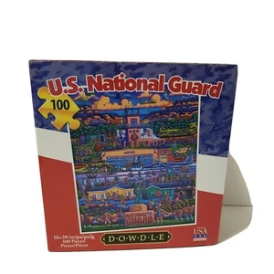Rompecabezas Dowdle Guardia Nacional de Estados Unidos 100 piezas nuevo en paquete gran ejército militar - Imagen 1 de 9