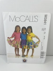 McCall's sewing pattern, M5841 CL (6-7-8), girl's skirt - Picture 1 of 3