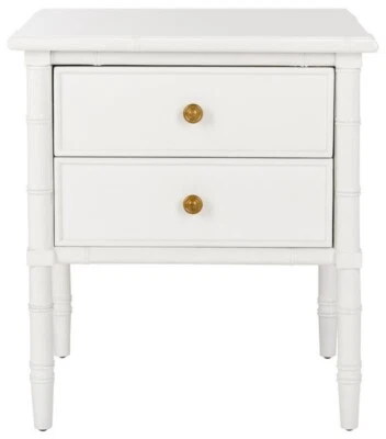 Safavieh NIAH 2 DRAWER NIGHTSTAND, Reduced Price 2172746440 NST3501B - Image 1 of 4