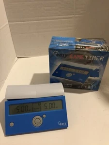Reloj digital temporizador de juego fácil DGT azul y gris - Imagen 1 de 3