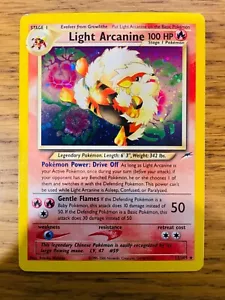TOP! Light Arcanine (12/105) Holo Neo Destiny Set Pokemon Karte! KOSTENLOSER VERSAND! - Bild 1 von 5