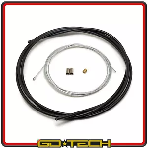 KIT CAVO ACCELERATORE MOTO SCOOTER con GUAINA NERA TEFLON FILO GAS 2m UNIVERSALE - Imagen 1 de 4