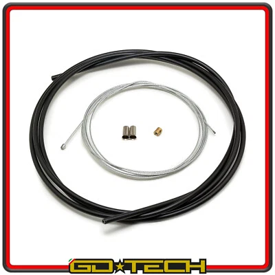 KIT CAVO ACCELERATORE MOTO SCOOTER con GUAINA NERA TEFLON FILO GAS 2m UNIVERSALE - Imagen 1 de 4
