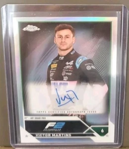 2023 Victor Martins Topps Chrome Formula 1 F1 Refractor Auto F2 - Picture 1 of 2