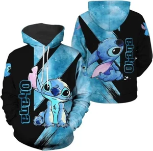 Maglione Disney Stitch - Felpa con cappuccio per adulti per ragazzi, ragazze e sport uomo - Foto 1 di 4