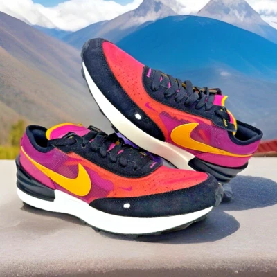 Nike Waffle One Fucsia DC0481-600 Mujer Talla 8.5/7Y Zapatos Universitarios Dorados Foto 1 de 4