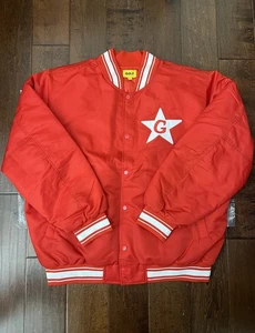 GOLF Tyler The Creator Dont Tap The Glass Bomber Jacket Red Size L New IN HAND - Picture 1 of 10
