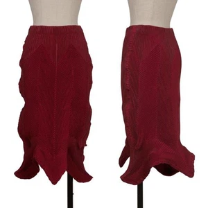 ISSEY MIYAKE 3D Steam Stretch Pleats Skirt Size 2(K-159902) - Picture 1 of 12