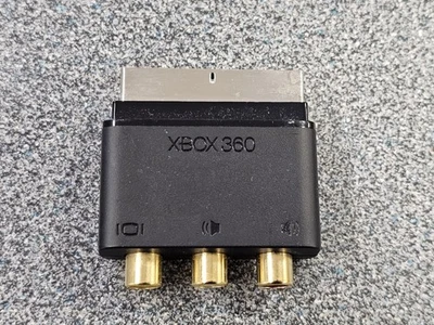 Genuine Xbox Original or Xbox 360 SCART to Composite RCA AV Adapter - Image 1 of 4