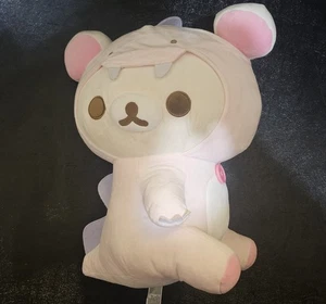 San-X Rilakkuma Korilakkuma Pink Dinosaur Costume Plush Round 1 Exclusive - Picture 1 of 4