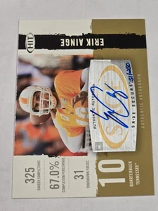Erik Ainge 2008 SAGE HIT Autografo Rookie Card /250 - Foto 1 di 2