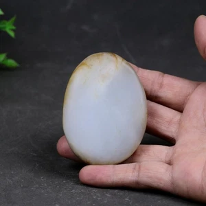 Pietra grezza 136 G 100% giada etiana certificata 100% ~和田玉籽料原石 - Foto 1 di 13