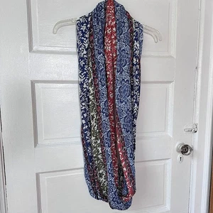 Sciarpa Coldwater Creek Infinity Boho leggera stampa floreale paisley colorata - Foto 1 di 12
