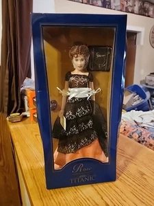 Titanic Rose Puppe Franklin Mint Neu in OVP trägt ein wunderschönes Kleid - Bild 1 von 7